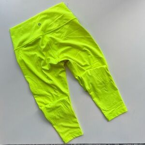 Lululemon Wunder Under High-Rise Tight 25" | Size 8 | Highlight Yellow